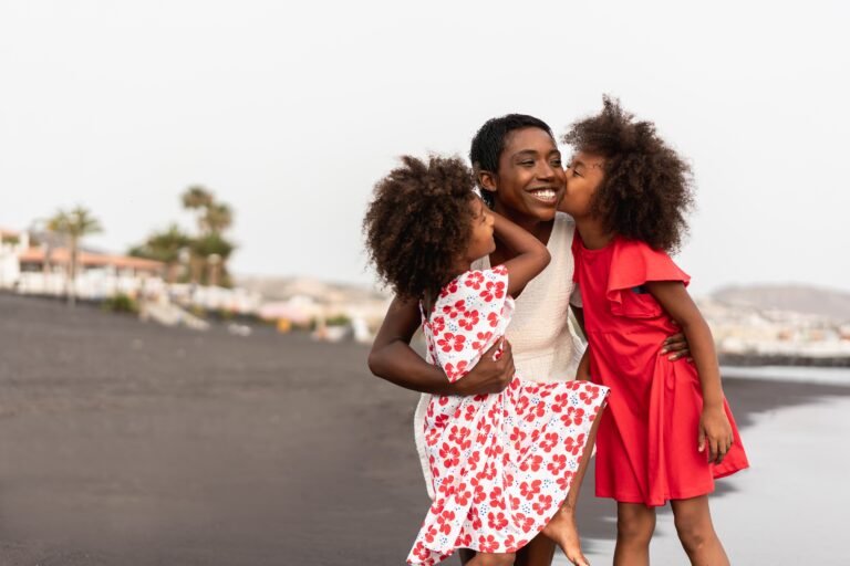 A woman and 2 daughters
